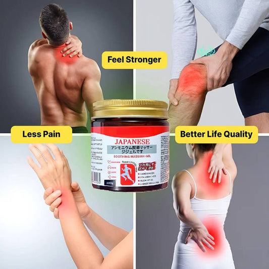instant pain relief soothing massage gel